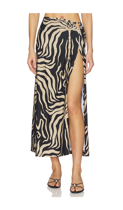 Johanna Ortiz Palms Nuevo Destino Midi Skirt