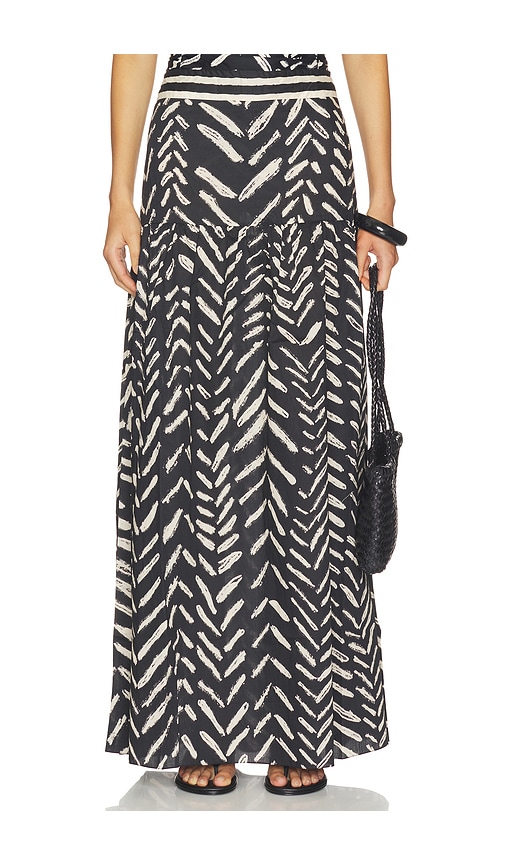 Johanna Ortiz JUPE LONGUE RITUALES en Black Taille 8 Also en 4 6 937$