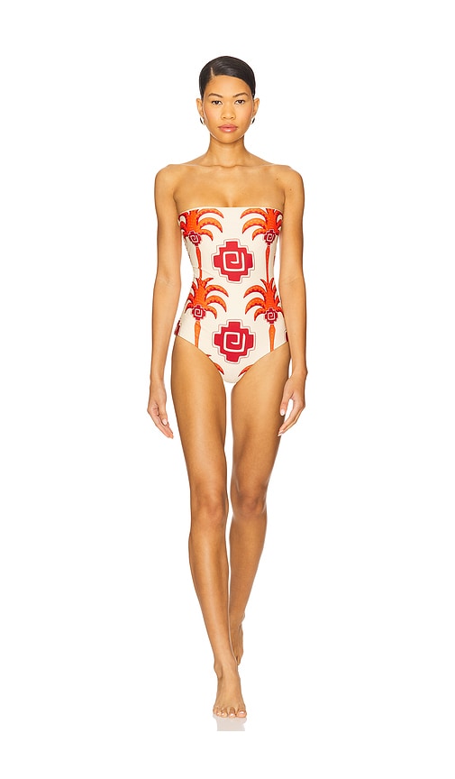 Alta Mar One Piece Swimsuit in White. - size XL (also in S)