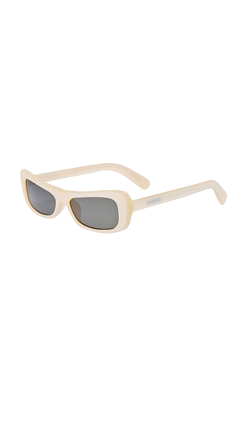 Jacquemus The Capri Rectangular Sunglasses In White