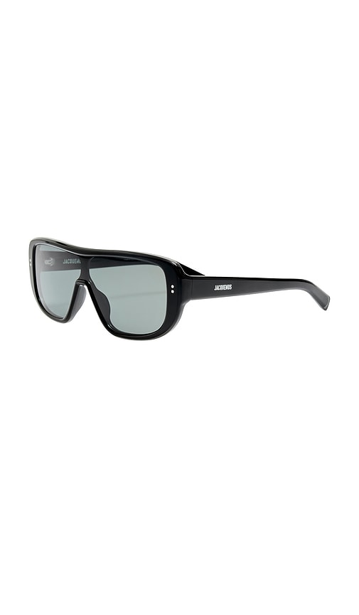 Jacquemus Shield Sunglasses In Black