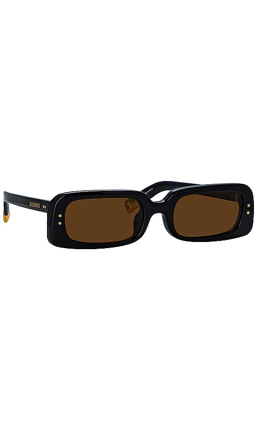 Shop Jacquemus Jac47 Sunglasses In Black