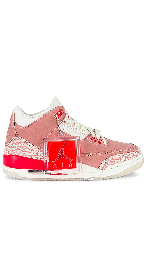 Jordan Air 3 Retro Sneaker In Sail Crimson Rust Pink White Modesens