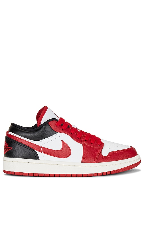 Jordan Air Jordan 1 Low Sneaker in White, Gym Red, Black, & Sail | REVOLVE