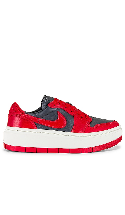 Shop Jordan Air  1 Elevate Low Sneaker In Dark Grey  Varsity Red  & Snail