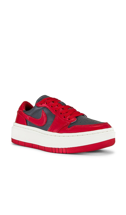 Shop Jordan Air  1 Elevate Low Sneaker In Dark Grey  Varsity Red  & Snail