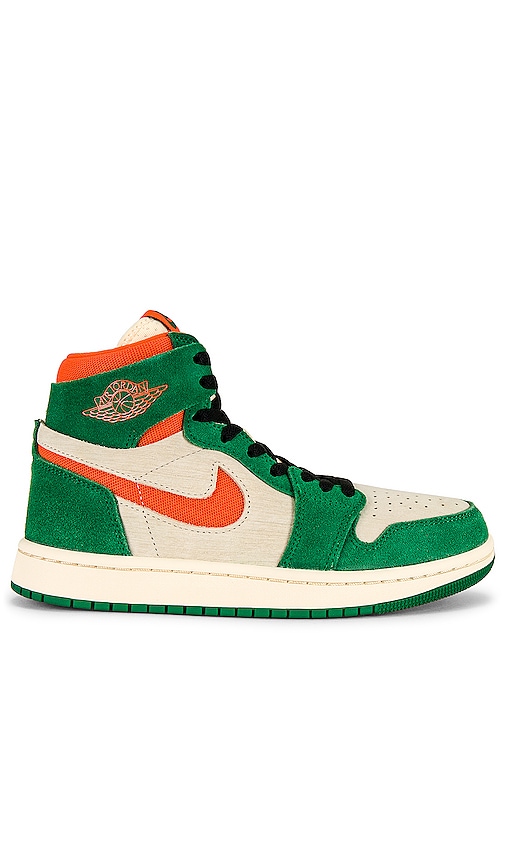 Shop Jordan Air  1 Zoom Comfort 2 Sneaker In Pine Green  Orange Blaze  & Muslin