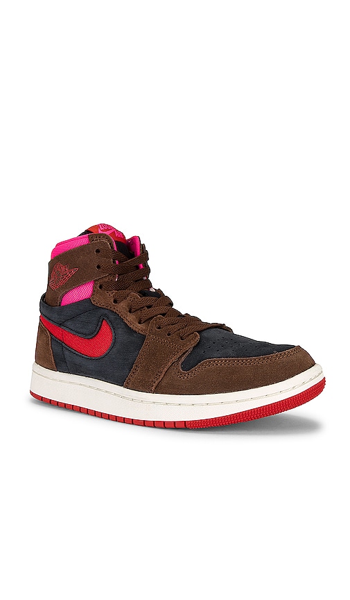Shop Jordan Air  1 Zoom Comfort 2 Sneaker In Cacao Wow  Picante Red  Black  & Hyper P