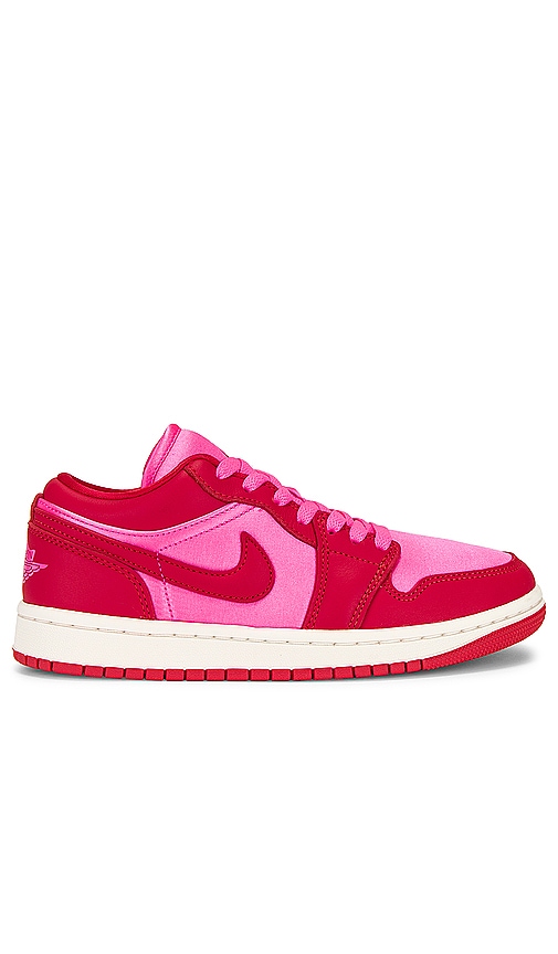 Shop Jordan Air  1 Low Sneaker In Pink Blast  Chile Red  & Sail