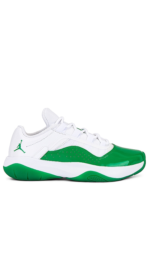 Shop Jordan Air  11 Cmft Low Sneaker In White & Lucky Green