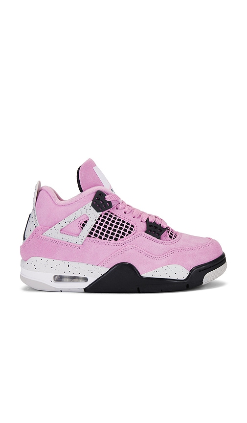 Jordan Air Jordan 4 Retro Sneaker in Orchid, Neutral Grey-black, & White