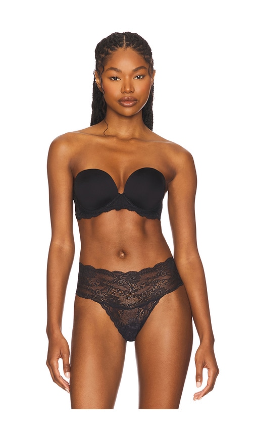 Sapna Strapless Plunge in Black. - size 36D (also in 32C, 32D, 34A, 34B, 34C, 34D, 36B, 36C)