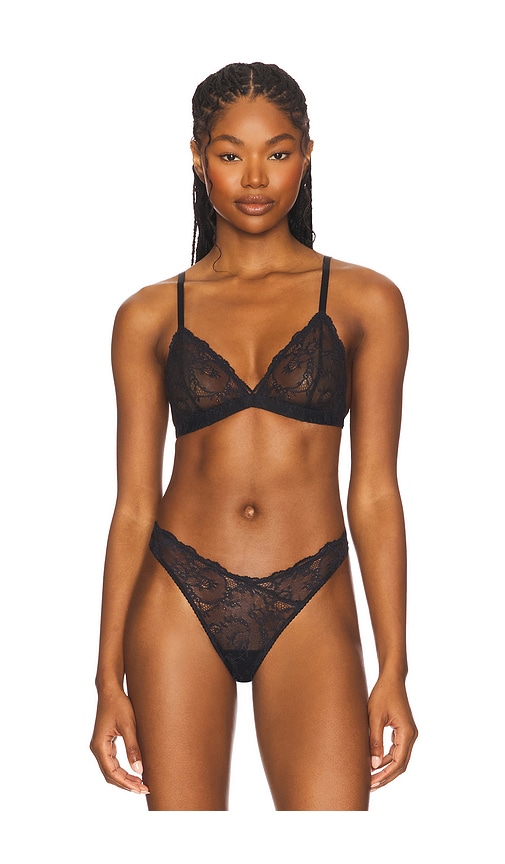 Mae Triangle Bralette in Black. - size S (also in L, M, XS)