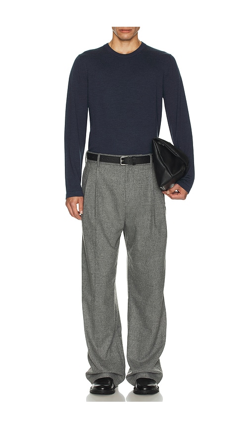 Simkhai Peter Long Sleeve Pullover Sweater In Blue
