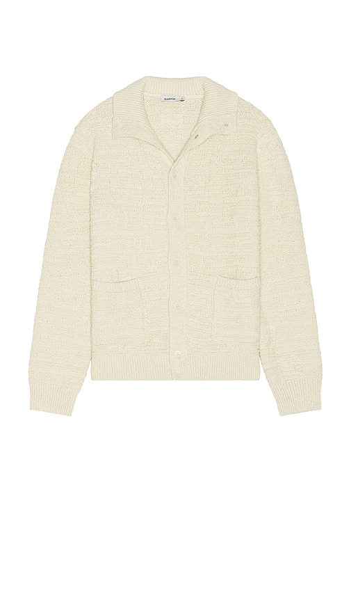 Shop Simkhai David Knit Jacket In 샌드