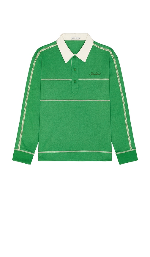 Shop Simkhai Liam Pull Over Polo In Field