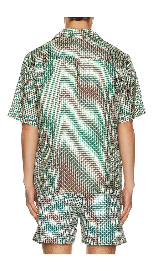 Simkhai Clarke Printed Silk Shirt In Multi