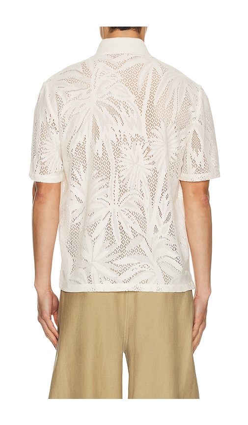 Simkhai Conrad Short Sleeve Shirt In White