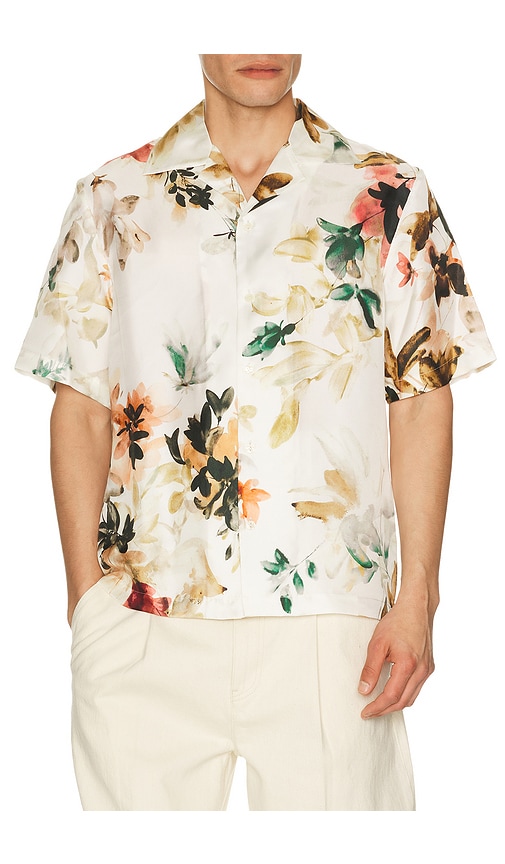 SIMKHAI Casper Printed Silk Shirt
