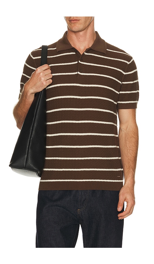SIMKHAI Calum Short Sleeve Polo en Brown Taille M Also en S L XL1X XXL2X 318 €