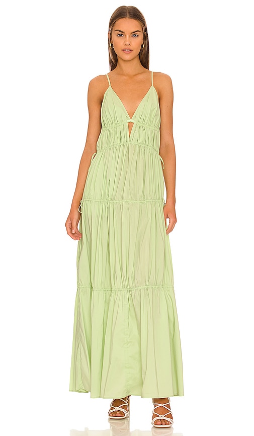 Simkhai April Solid Poplin Dress In Mint | ModeSens