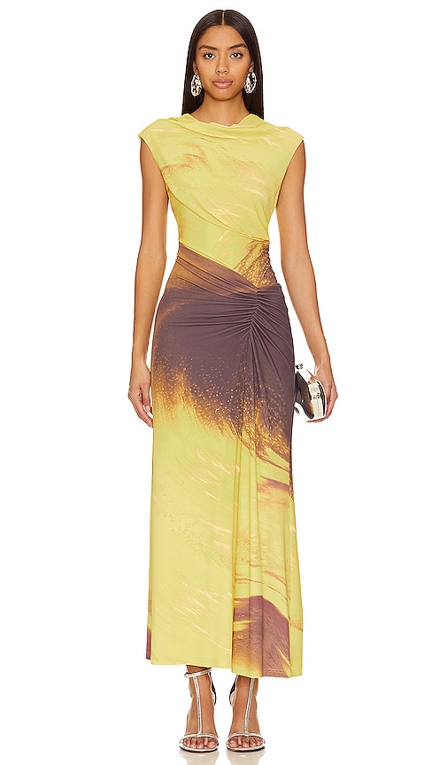 SIMKHAI Acacia Dress in Luminary Print