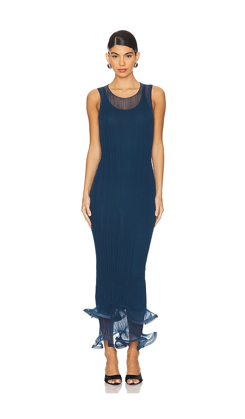 Simkhai Daniella Sleeveless Midi Dress In Celestial