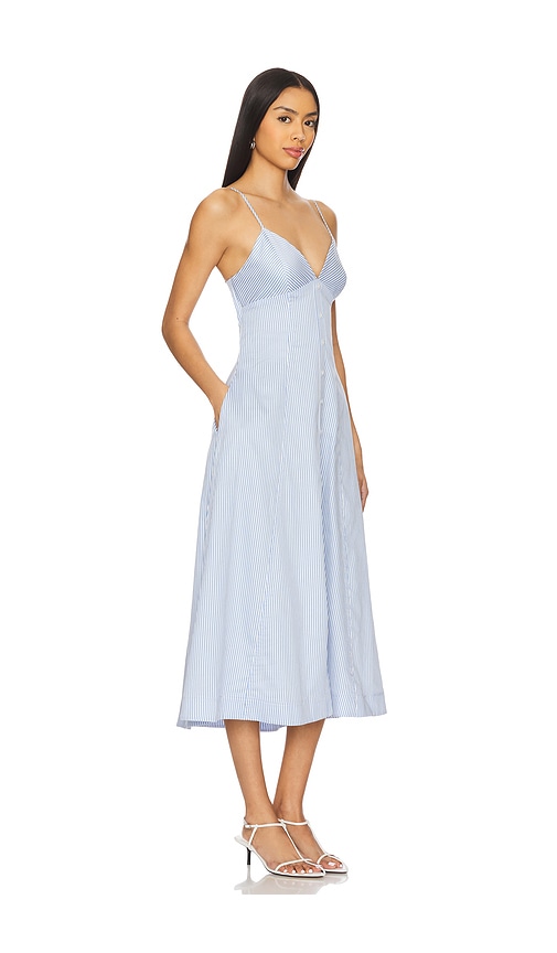 Shop Simkhai Honor Cami Midi Dress In Baby Blue