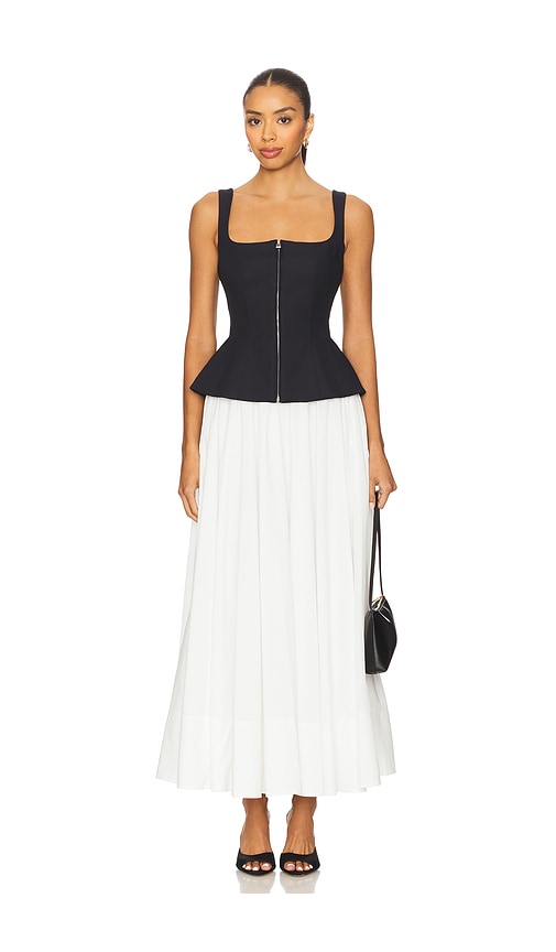Jolynn Midi Dress in Black,White. - size 10 (also in 4, 6, 8) - SIMKHAI - Modalova
