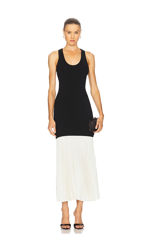 Zaden Midi Dress in Black. - size XS (also in L, M, S)