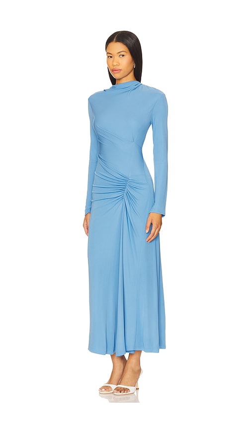 Simkhai Hathaway Midi Dress Ferrera Midi Dress In Blue