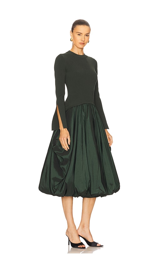 Simkhai Kenlie Balloon Skirt Dress In Green