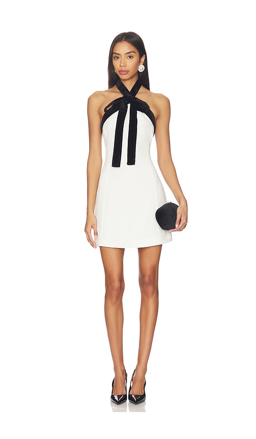 SIMKHAI Jolie Mini Dress With Neck Tie