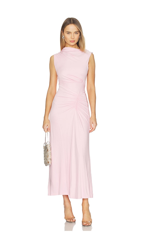 SIMKHAI Acacia Draped Jersey Dress