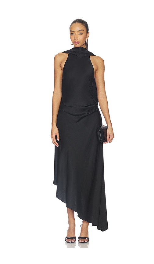 SIMKHAI Monica Satin Midi Dress