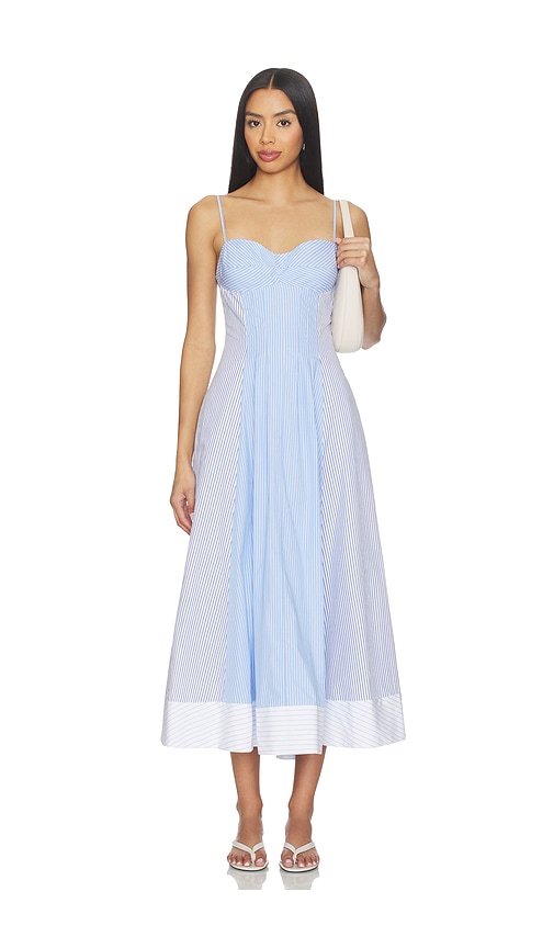 SIMKHAI Chamberlain Cotton Midi Dress