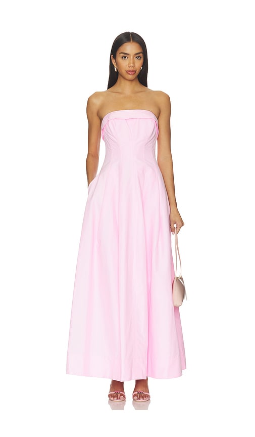 SIMKHAI Avril Cotton Bustier Dress
