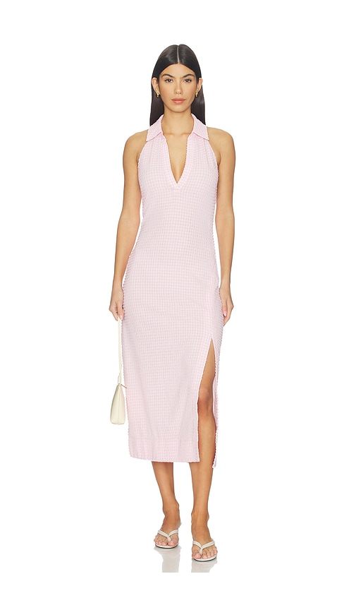 SIMKHAI Clairmont Halter Midi Dress