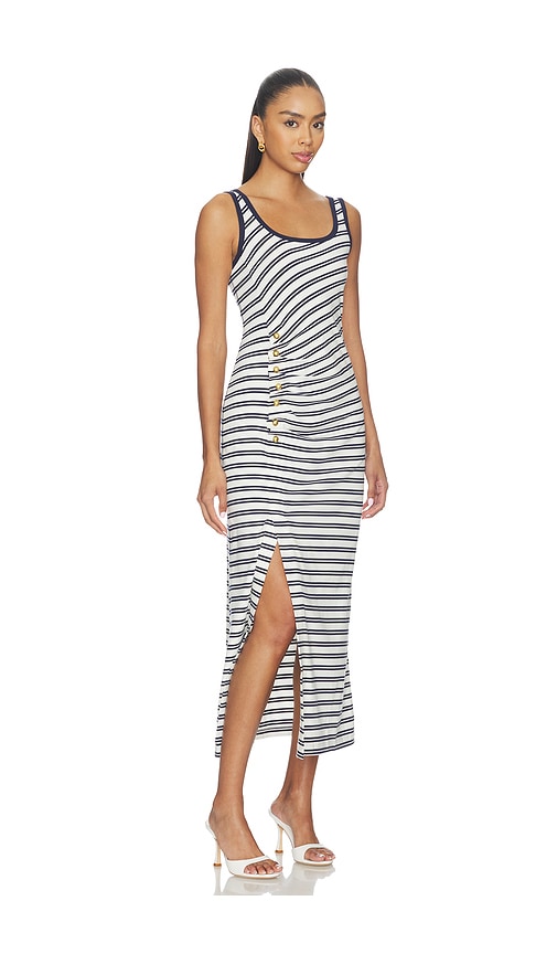 SIMKHAI Becker Cotton Jersey Midi Dress | Thumbnail 2