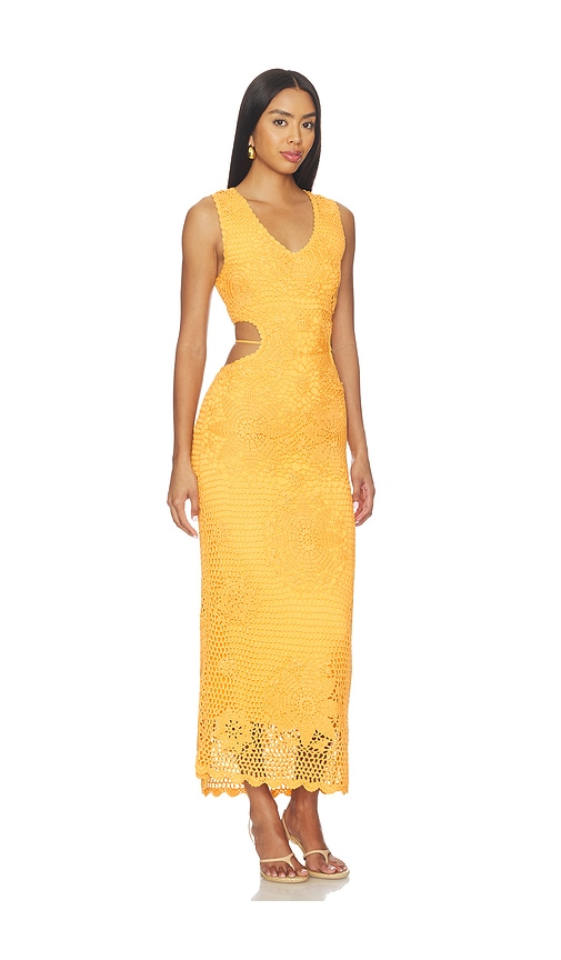 SIMKHAI Lyla Crochet Midi Dress | Thumbnail 2 SIMKHAI Lyla Crochet Midi Dress | Thumbnail 2