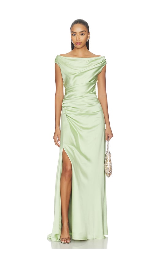 SIMKHAI Elinne Short Sleeve Gown