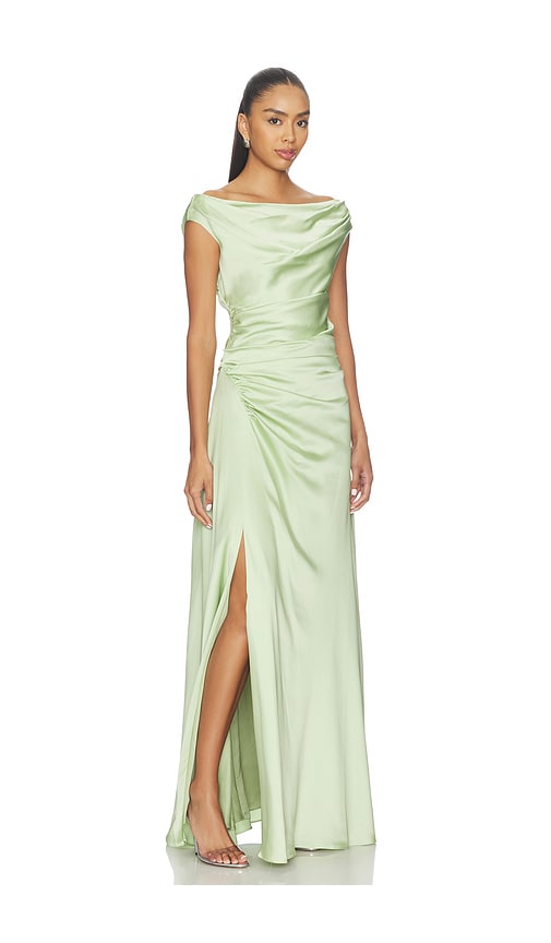 SIMKHAI Elinne Short Sleeve Gown | Thumbnail 2