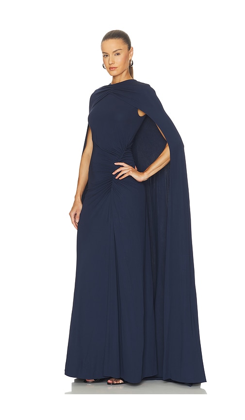 SIMKHAI Demi Cape Gown | Thumbnail 2
