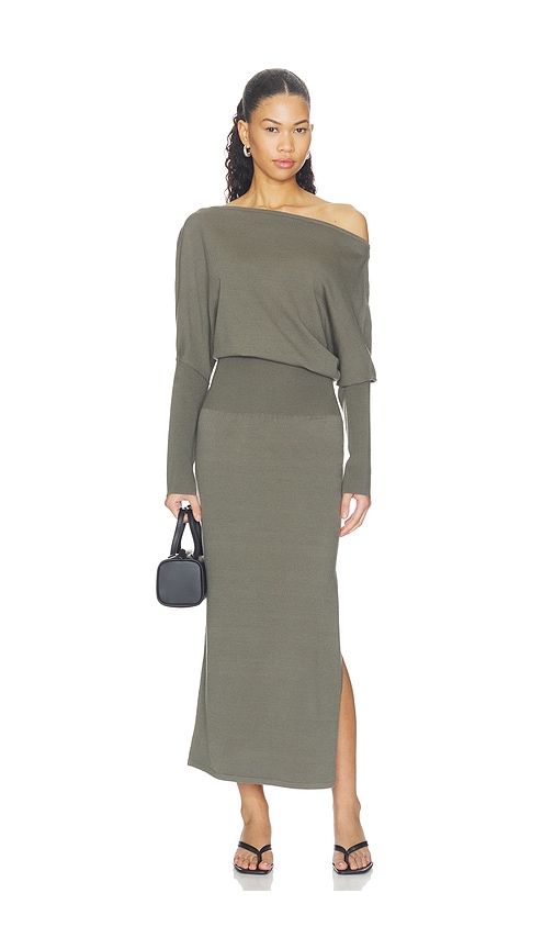 Janese Off Shoulder Midi Dress