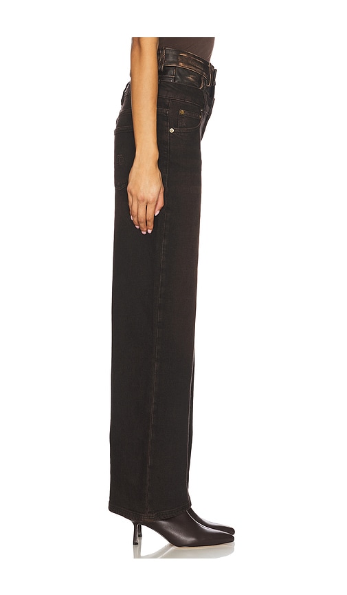  Simkhai Jeans Mit Doppelbund Und Weitem Bein Kove In Brown. Größe 27. Also In 28, 30. 