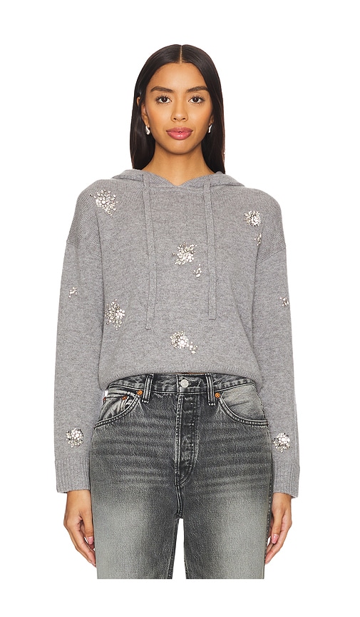 SIMKHAI KARMEN EMBELLISHED HOODED TOP 