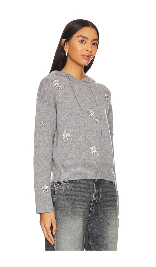 SIMKHAI KARMEN EMBELLISHED HOODED TOP 