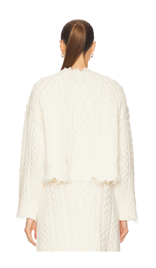  Simkhai Feliz Cropped Sweater In Ivory. Size Xs. Also In S. 