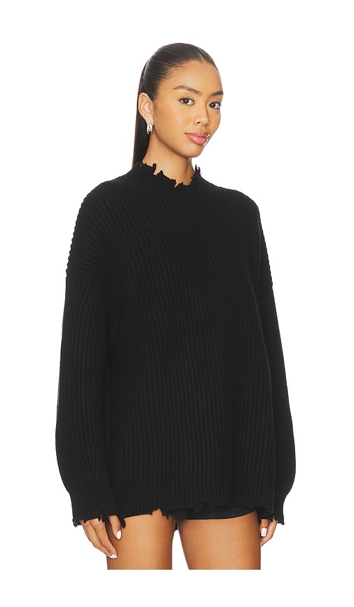 Simkhai Willa Distressed Ribbed Wool Sweater In Multi