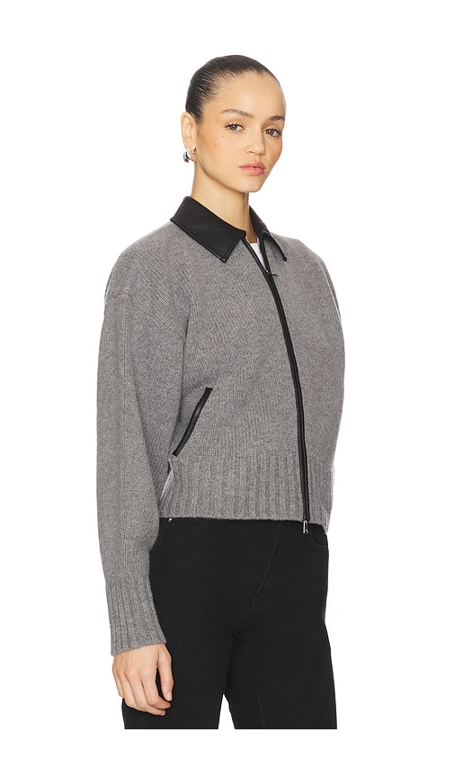 Simkhai Zofia Zipper Cardigan In Gold